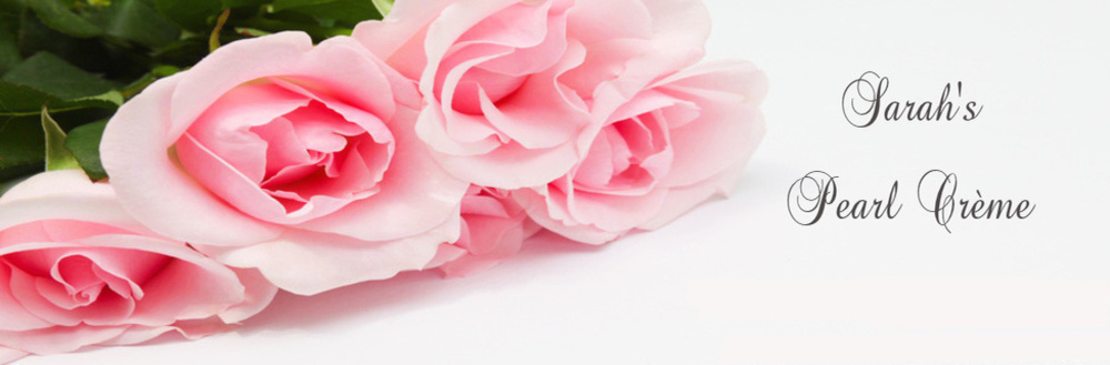 Sarahs Pearl Cream banner, header